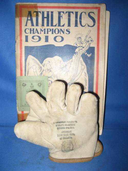 1910 Philadelphia A's Mini Glove Front